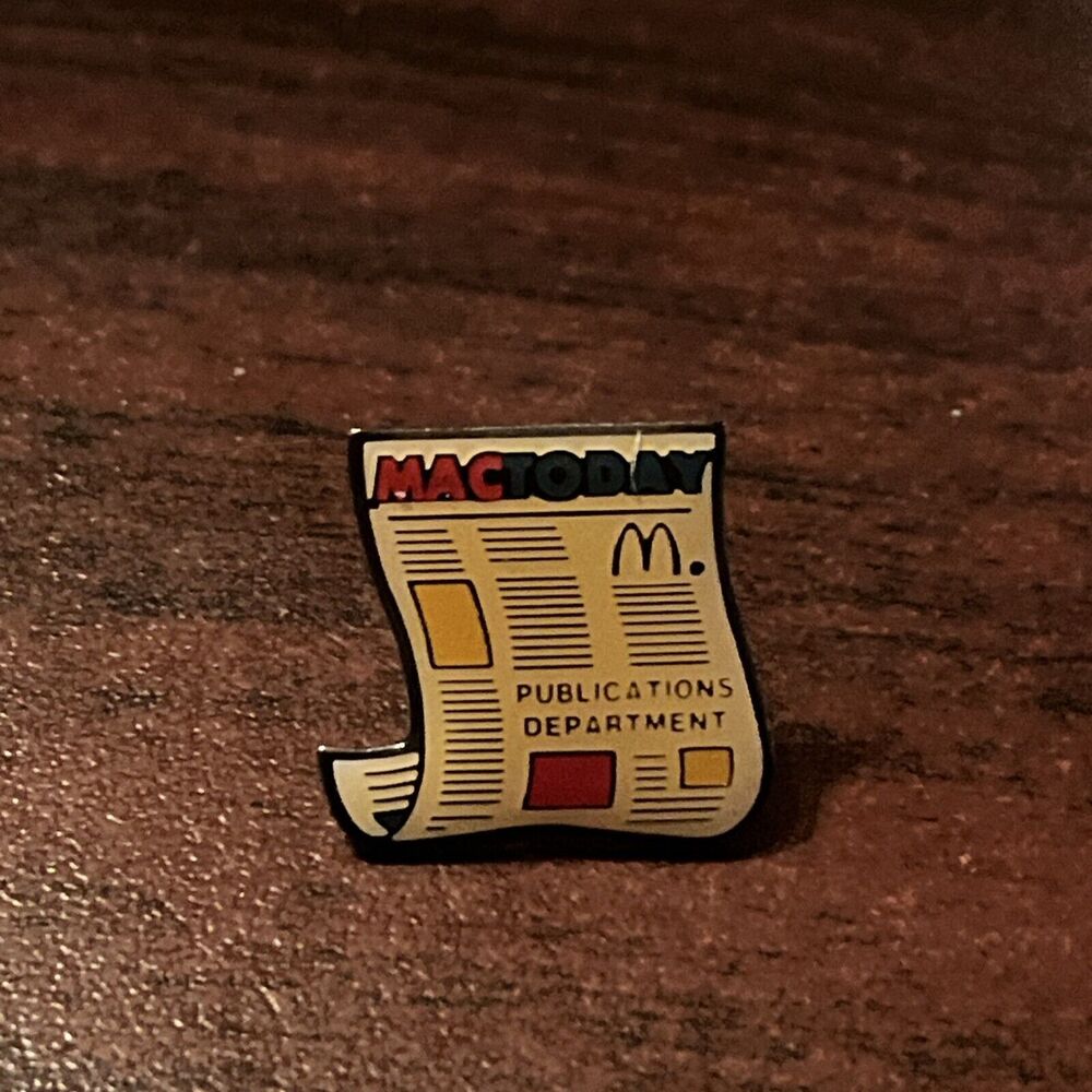 McDonald’s MacToday Newspaper Employee Lapel Pin